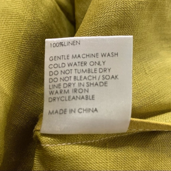 Sancia The Zala Dress New With Tags in Olive Size Small 100 % Linen - Picture 8 of 12